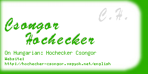 csongor hochecker business card